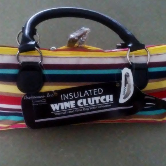 Primeware Insulated Wine Clutch w/Corkscrew - Picture 2 of 7